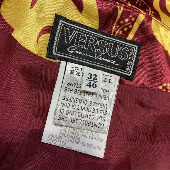 Versus by Giani Versace Vintage Satin Floral Skirt - Picture 5 of 12